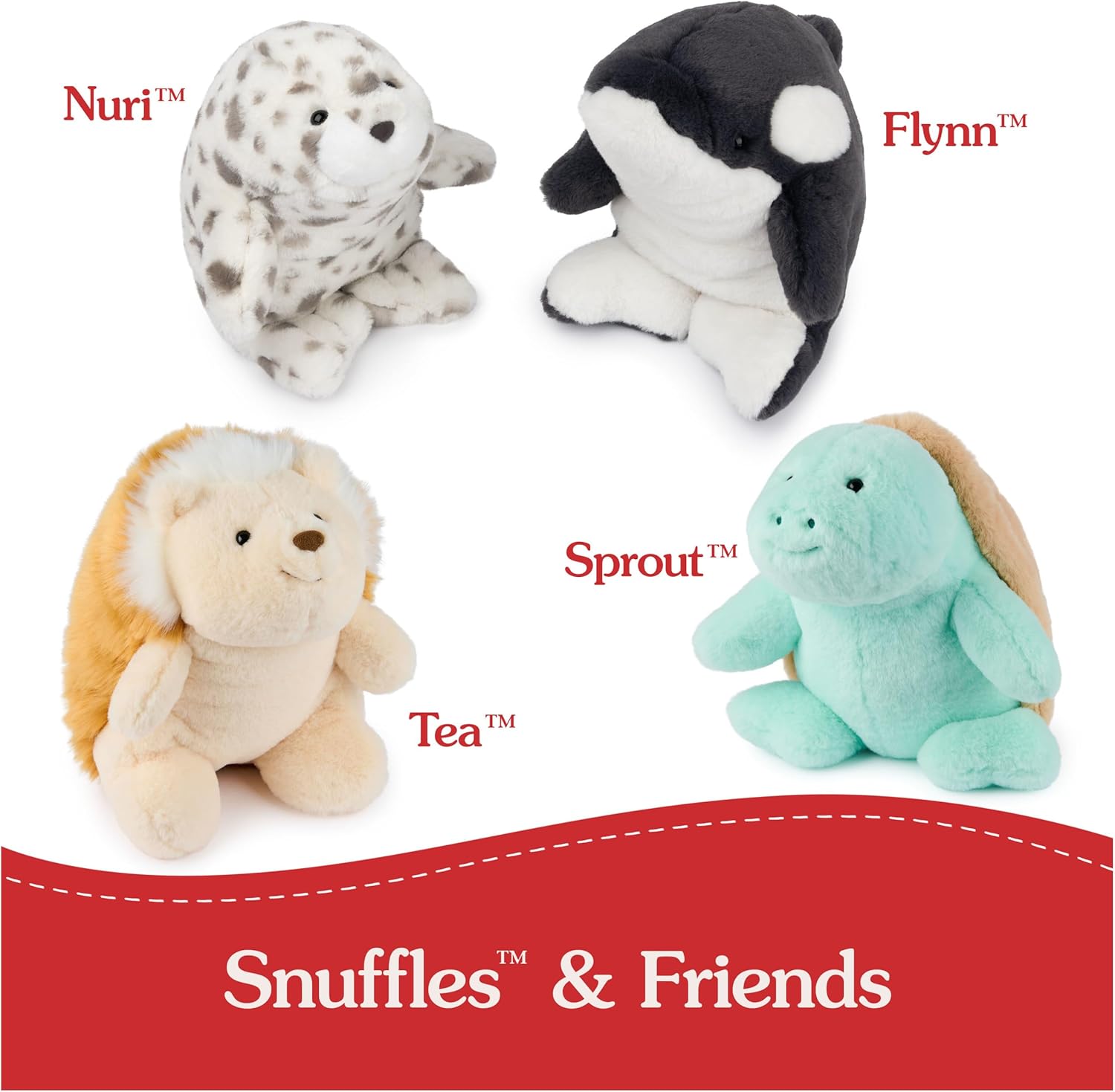 GUND Sprout Sea Turtle Plush, Premium Stuffed Animal for Ages 1 and Up, Green/Brown, 10”