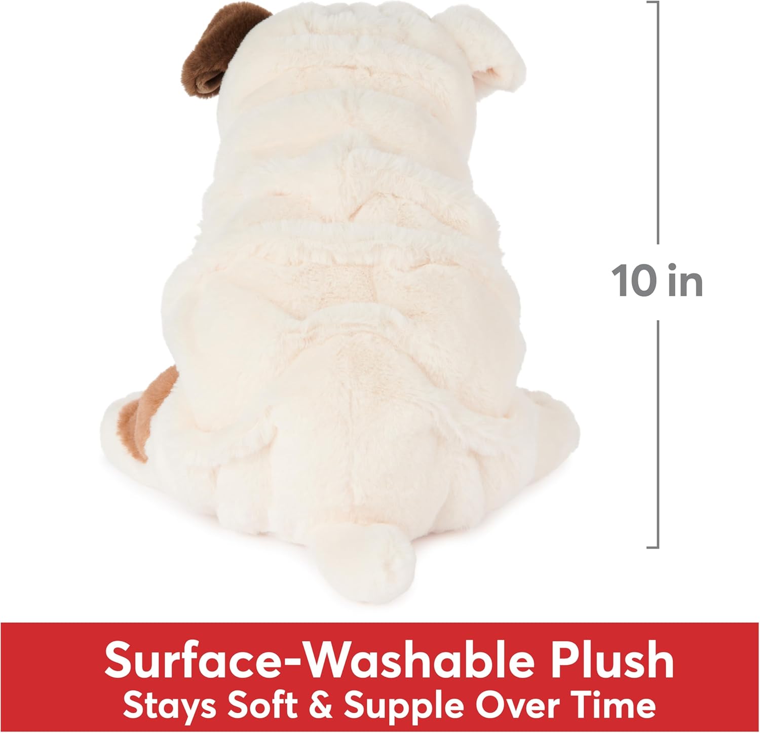 GUND Toast Bulldog Puppy Plush, Stuffed Animal Dog for Ages 1 and Up, 10”, Brown/White