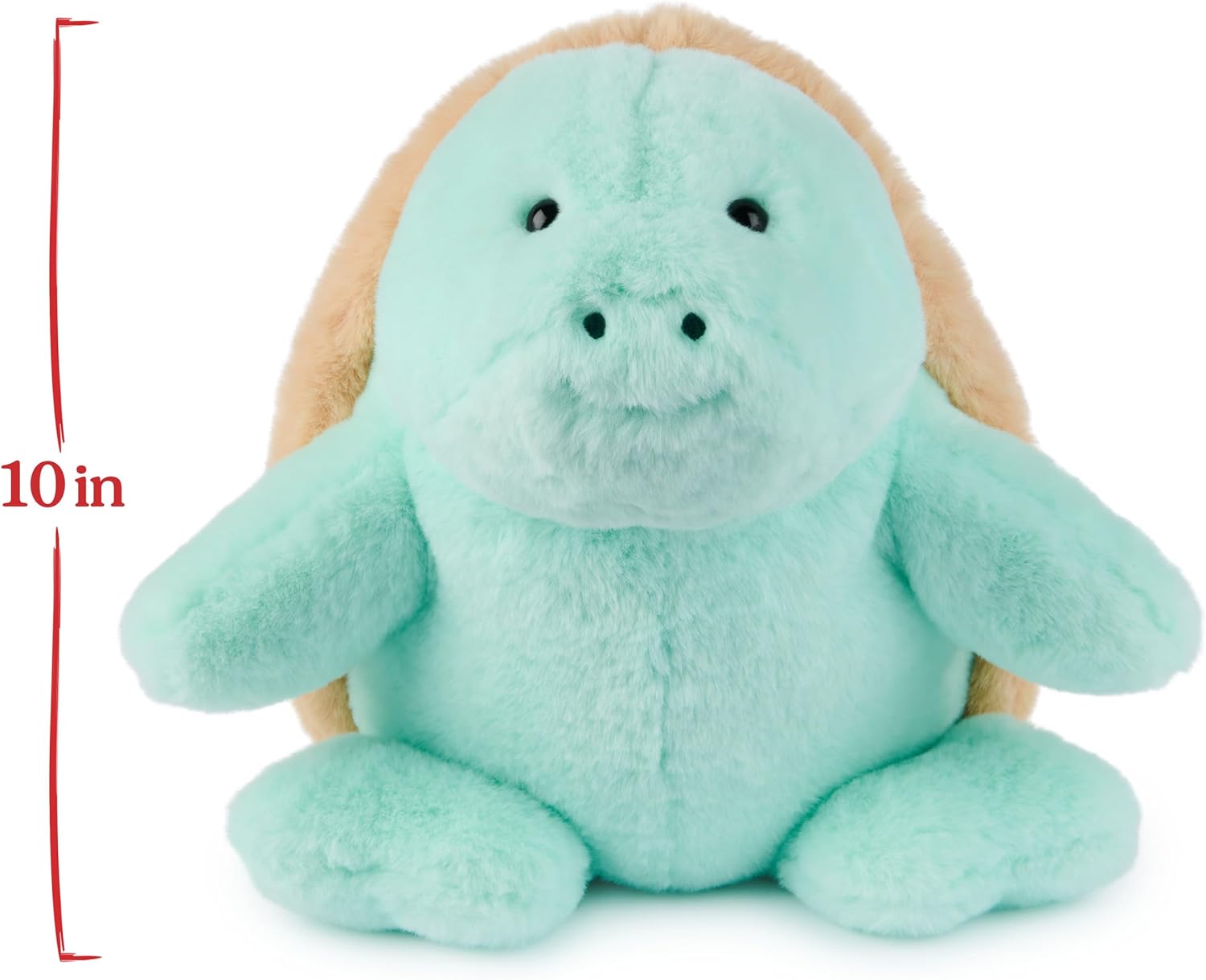 GUND Sprout Sea Turtle Plush, Premium Stuffed Animal for Ages 1 and Up, Green/Brown, 10”