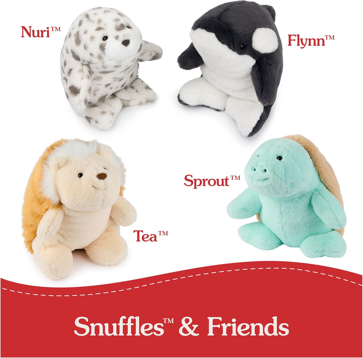 GUND Sprout Sea Turtle Plush, Premium Stuffed Animal for Ages 1 and Up, Green/Brown, 10”