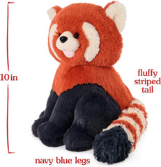 GUND Cedar Red Panda Plush, Premium Red Panda Stuffed Animals for Ages 1 and Up, Orange/Blue, 10”