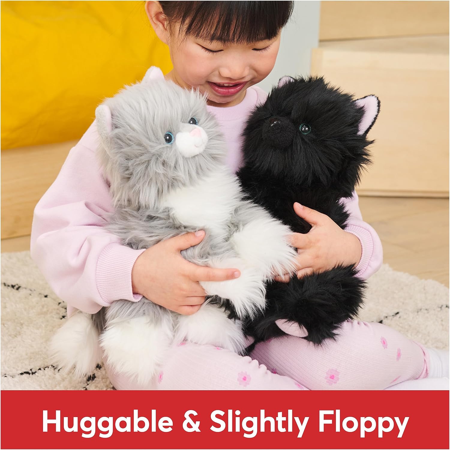GUND Camilla Kitten Plush, Premium Cat Stuffed Animal for Ages 1 and Up, Gray/White, 9”