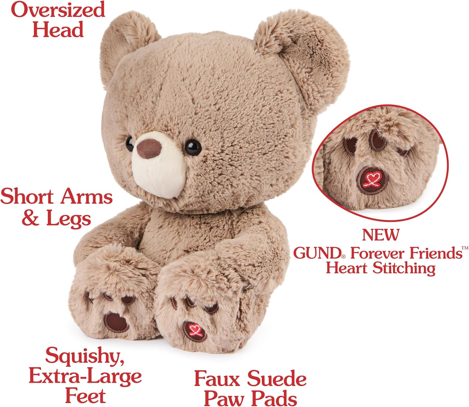 GUND Muttsy Dog Plush, Premium Plush Puppy Stuffed Animal for Ages 1 and Up, Brown, 14”