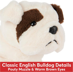 GUND Toast Bulldog Puppy Plush, Stuffed Animal Dog for Ages 1 and Up, 10”, Brown/White