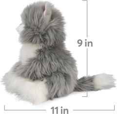 GUND Camilla Kitten Plush, Premium Cat Stuffed Animal for Ages 1 and Up, Gray/White, 9”
