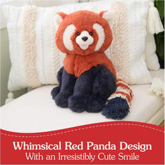 GUND Cedar Red Panda Plush, Premium Red Panda Stuffed Animals for Ages 1 and Up, Orange/Blue, 10”