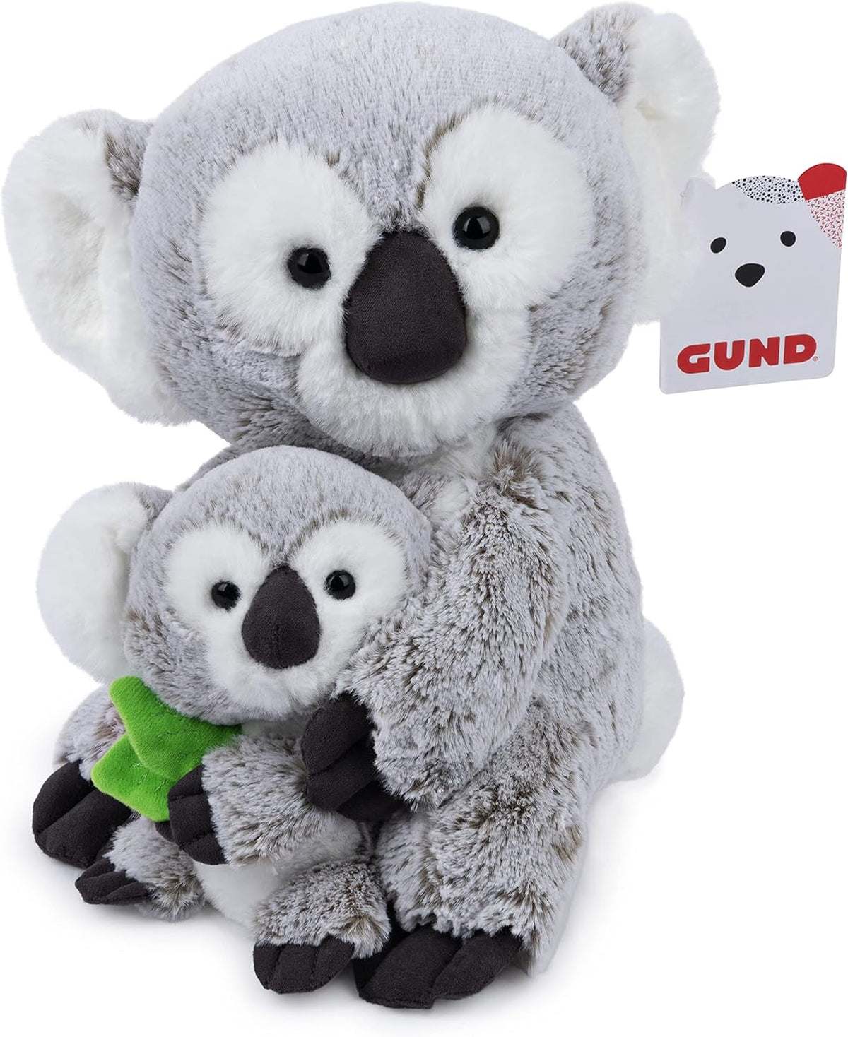 GUND Zozo The Koala Bear with Joey Plush, Stuffed Animal for Ages 1 and Up, Gray/White, 10”