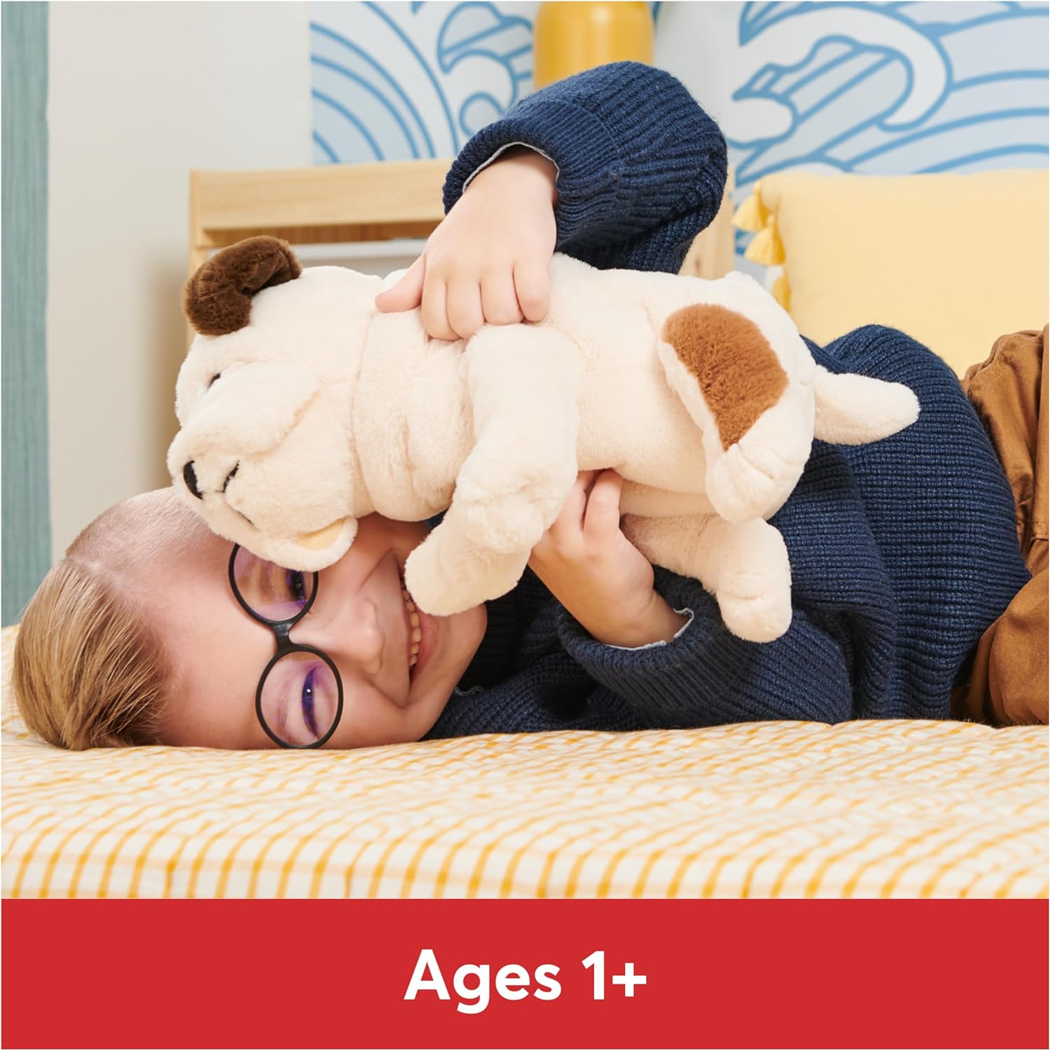 GUND Toast Bulldog Puppy Plush, Stuffed Animal Dog for Ages 1 and Up, 10”, Brown/White