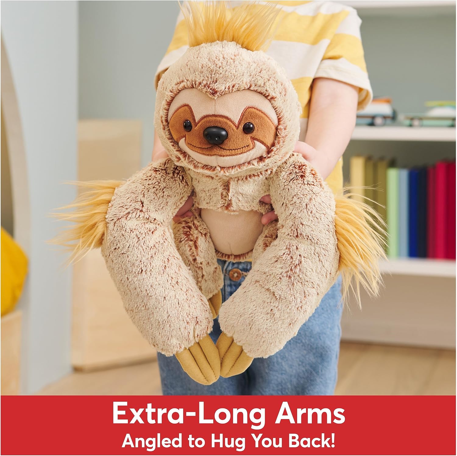 GUND Augie Sloth Plush, Premium Stuffed Animal for Ages 1 and Up, Tan/Copper, 15”