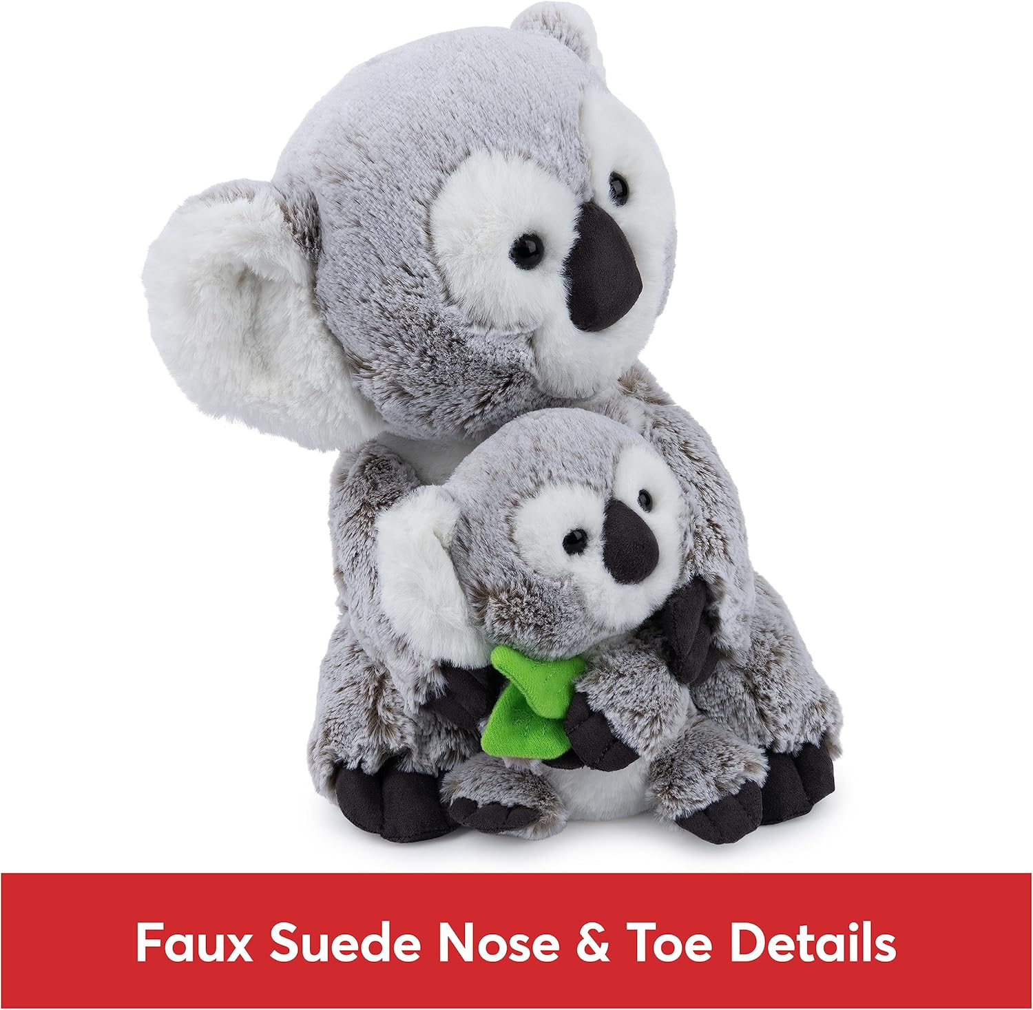 GUND Zozo The Koala Bear with Joey Plush, Stuffed Animal for Ages 1 and Up, Gray/White, 10”