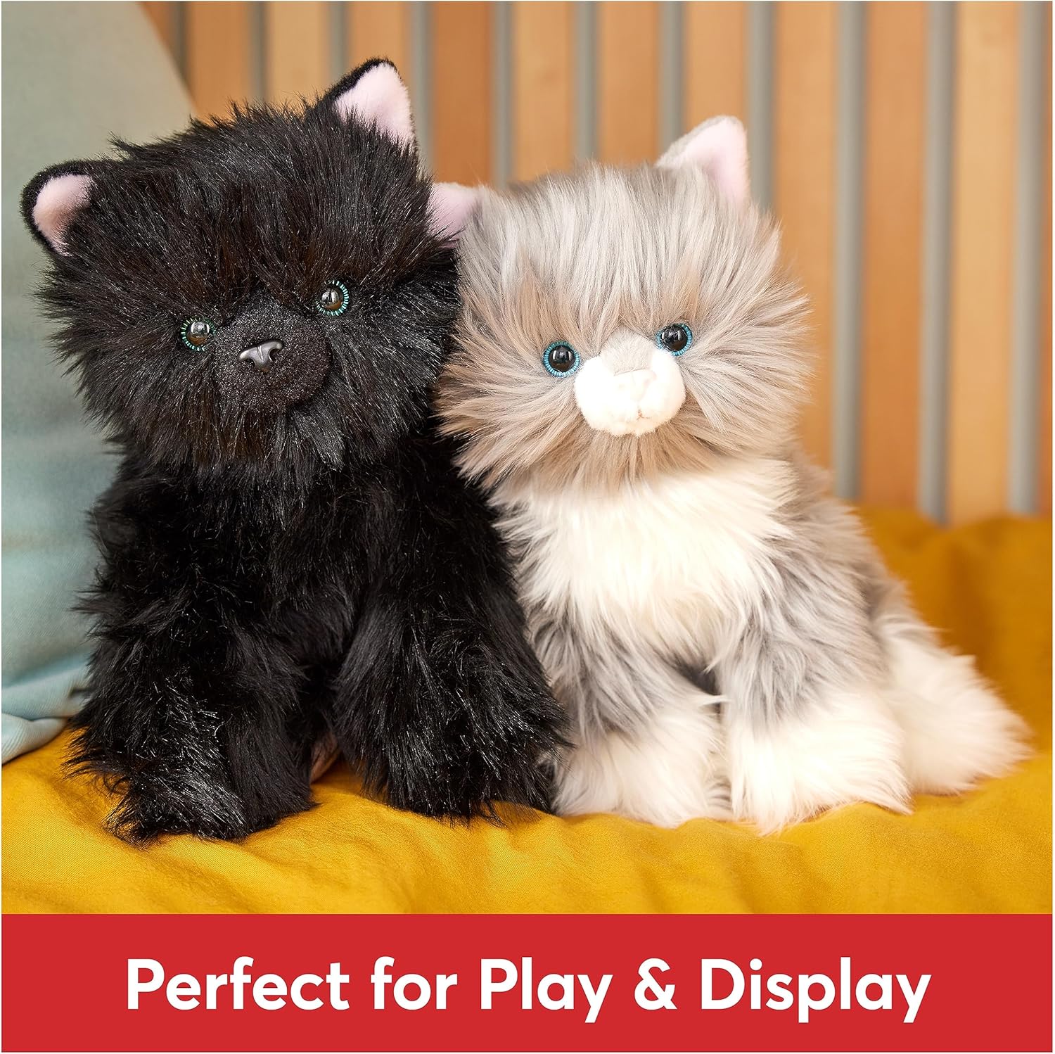 GUND Camilla Kitten Plush, Premium Cat Stuffed Animal for Ages 1 and Up, Gray/White, 9”
