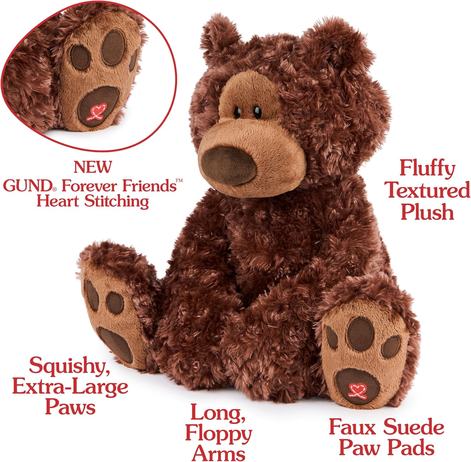 GUND Muttsy Dog Plush, Premium Plush Puppy Stuffed Animal for Ages 1 and Up, Brown, 14”