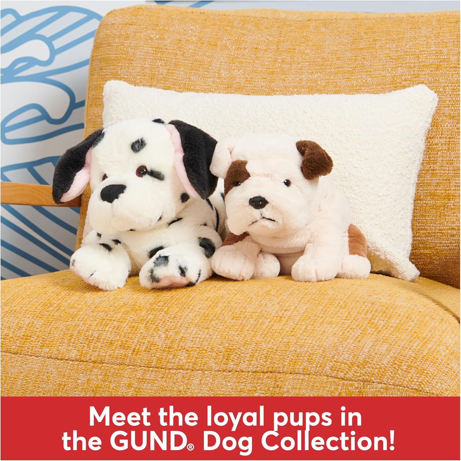 GUND Toast Bulldog Puppy Plush, Stuffed Animal Dog for Ages 1 and Up, 10”, Brown/White
