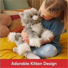 GUND Camilla Kitten Plush, Premium Cat Stuffed Animal for Ages 1 and Up, Gray/White, 9”