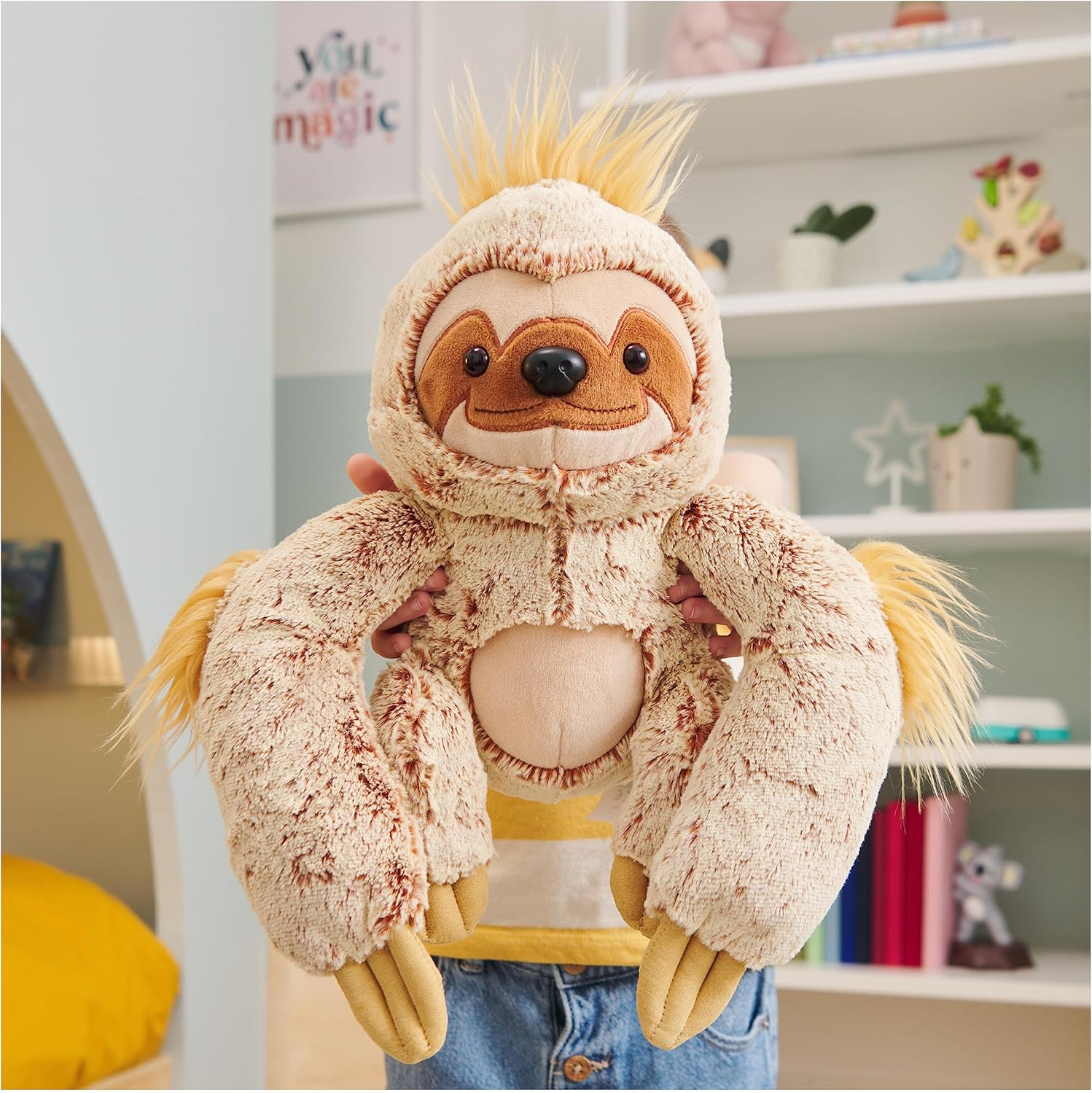 GUND Augie Sloth Plush, Premium Stuffed Animal for Ages 1 and Up, Tan/Copper, 15”