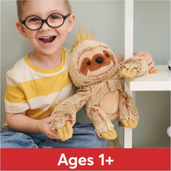 GUND Augie Sloth Plush, Premium Stuffed Animal for Ages 1 and Up, Tan/Copper, 15”