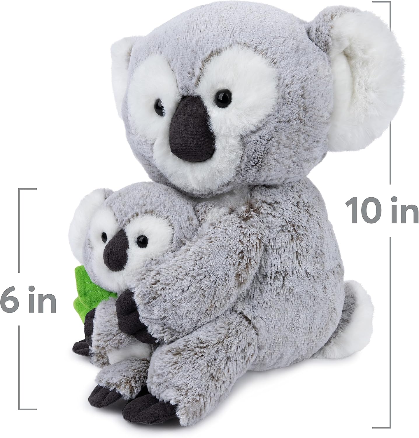 GUND Zozo The Koala Bear with Joey Plush, Stuffed Animal for Ages 1 and Up, Gray/White, 10”