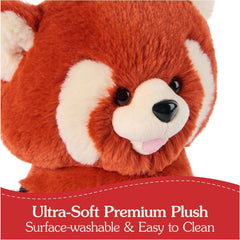 GUND Cedar Red Panda Plush, Premium Red Panda Stuffed Animals for Ages 1 and Up, Orange/Blue, 10”